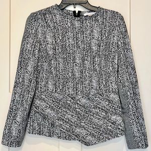 GRAY CALVIN KLEIN LONG SLEEVE TOP